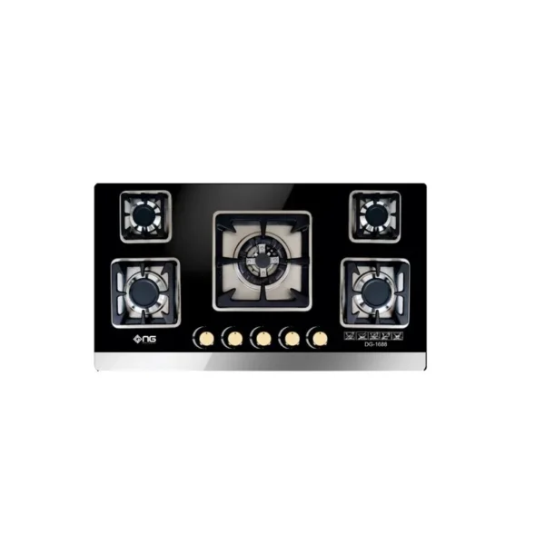 Nasgas 5 Burners Glass Top Kitchen Hob DG-GN5 555